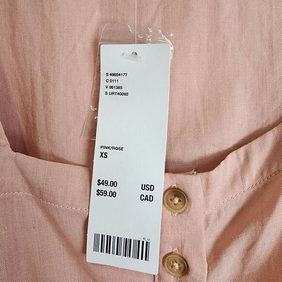 Urban Outfitters Button-Front Cropped Top Size XS NWT - Picture 8 of 12